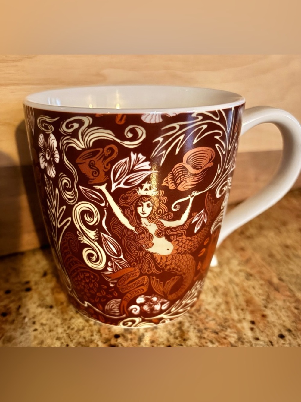 SOLD!  Starbucks Bone China Mermaid Mug
